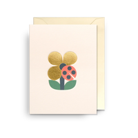 Ladybird Flower Graphic | Ryan Chapman | Mini Card